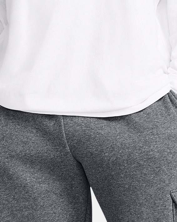 Men's UA Icon Fleece Cargo Pants, Gray, pdpMainDesktop image number 2