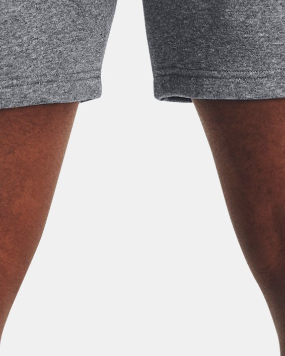 Men's UA Icon Fleece Shorts, Gray, pdpMainDesktop image number 1