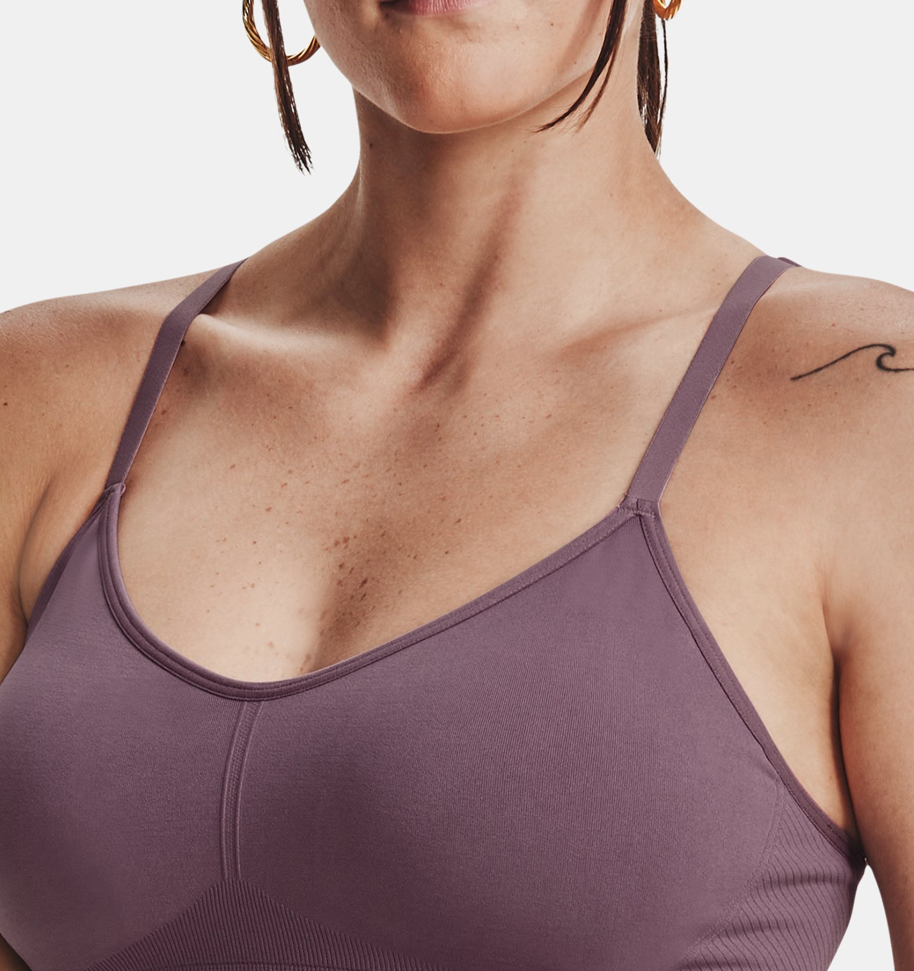 Under Armour Seamless Plunge Bra Afterglow 1248336-864 - Free