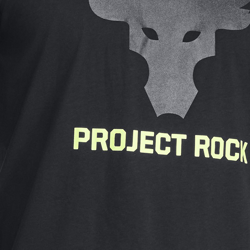 Under Armour Haut à manches courtes Project Rock Brahma Bull pour homme Noir / Pitch Gris XXL