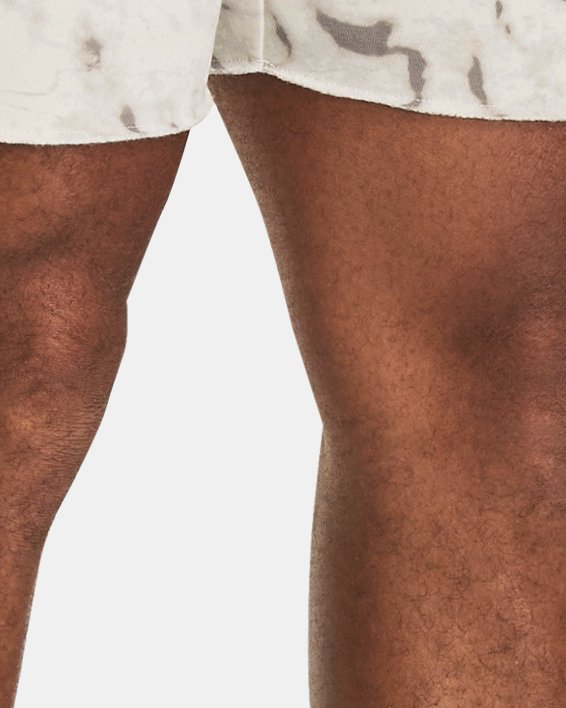 Shorts con estampado Project Rock Rival Fleece para hombre, White, pdpMainDesktop image number 0