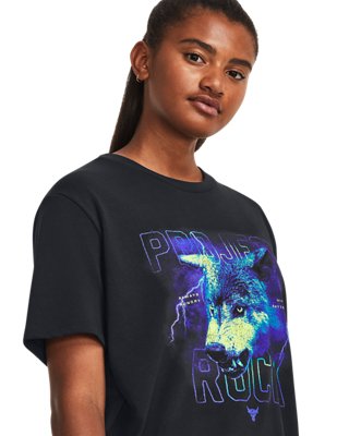 Women's Project Rock Night Shift Campus Heavyweight T-Shirt image number 3