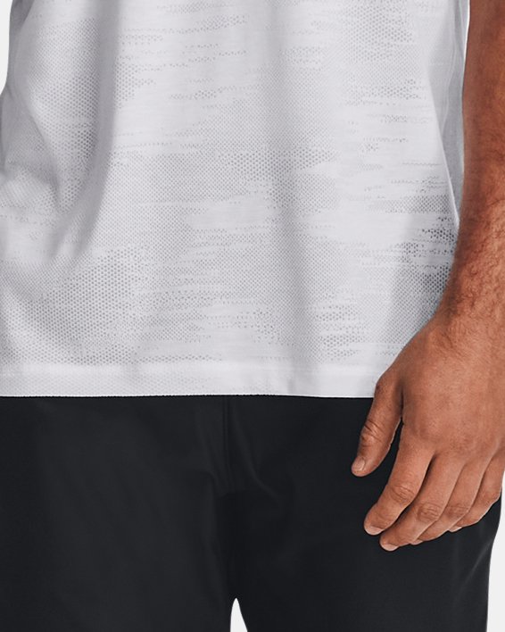 Men's UA Streaker Speed Camo Short Sleeve in White image number 2