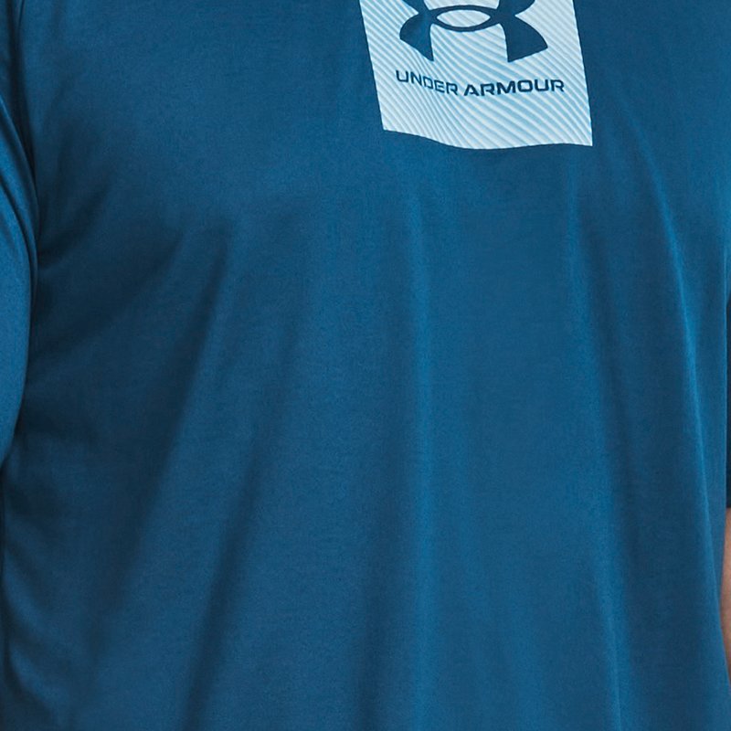 Men's  Under Armour  Tech™ Print Fill Short Sleeve Varsity Blue / White XXL