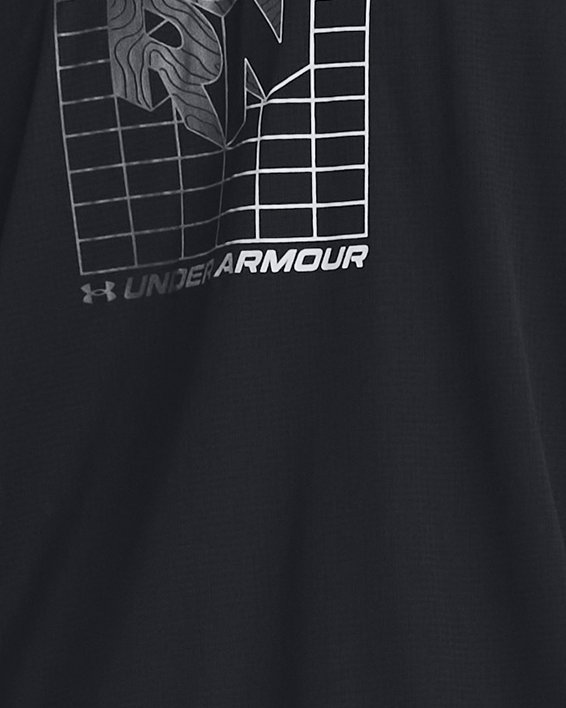 男士UA Speed Stride Graphic短袖T恤 in Black image number 0