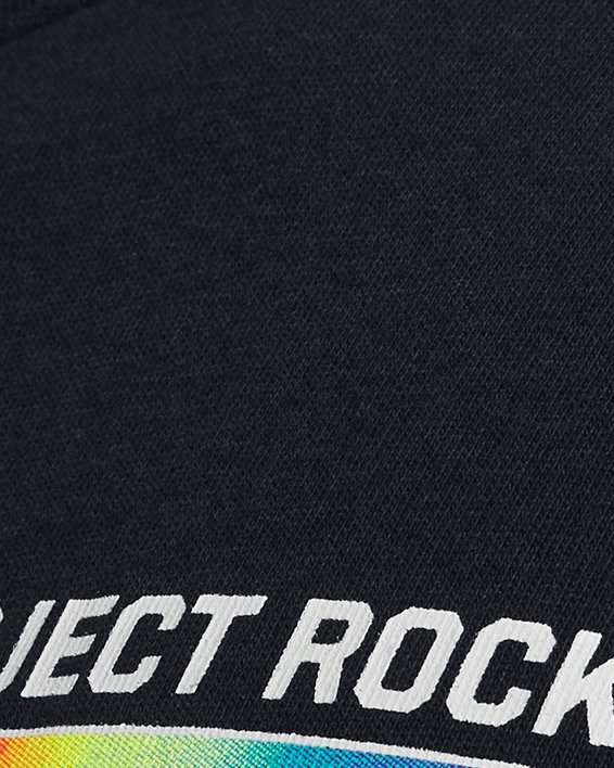 男士Project Rock Thermal Bull Heavyweight短袖T恤 in Black image number 3