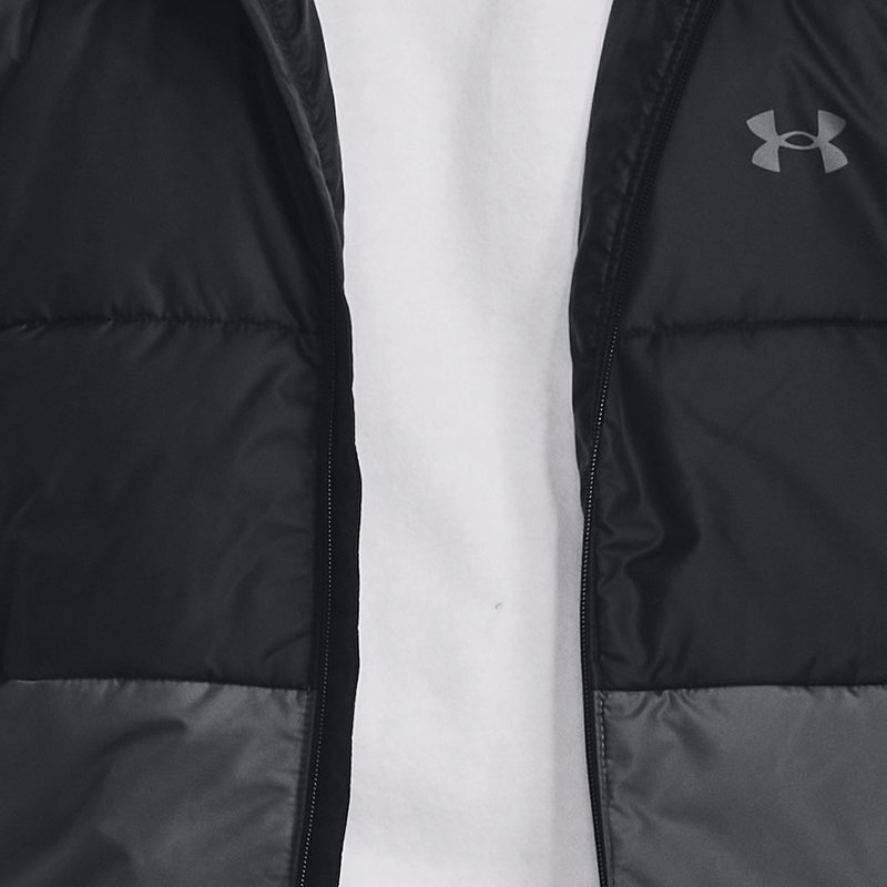 Image of Under Armour Men's Under Armour Storm Insulated Hooded Jacket Black / Pitch Gray / Pitch Gray XL