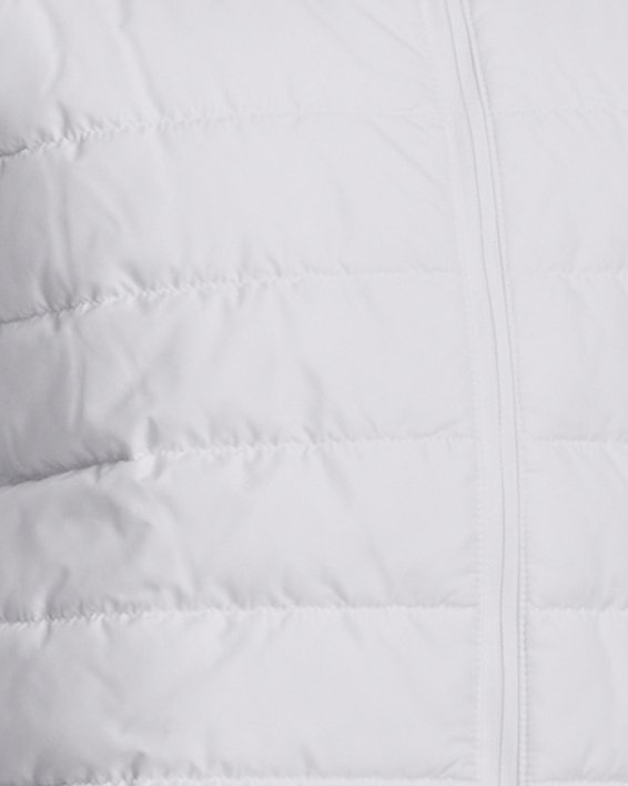 Women's UA Storm Insulated Run Hybrid Jacket, White, pdpMainDesktop image number 0