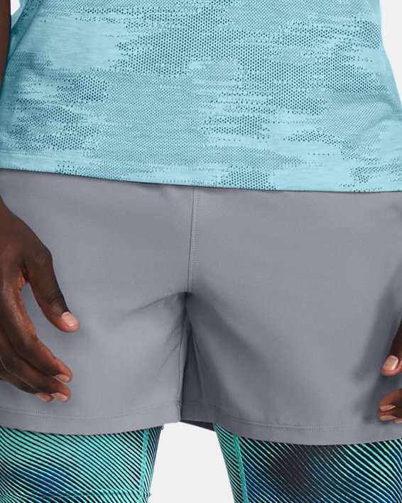 Men's UA Launch 5'' 2-in-1 Shorts in Gray image number 2