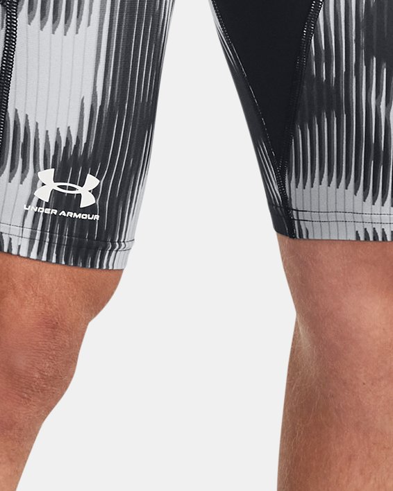 Men's HeatGear® Printed Long Shorts in Black image number 0