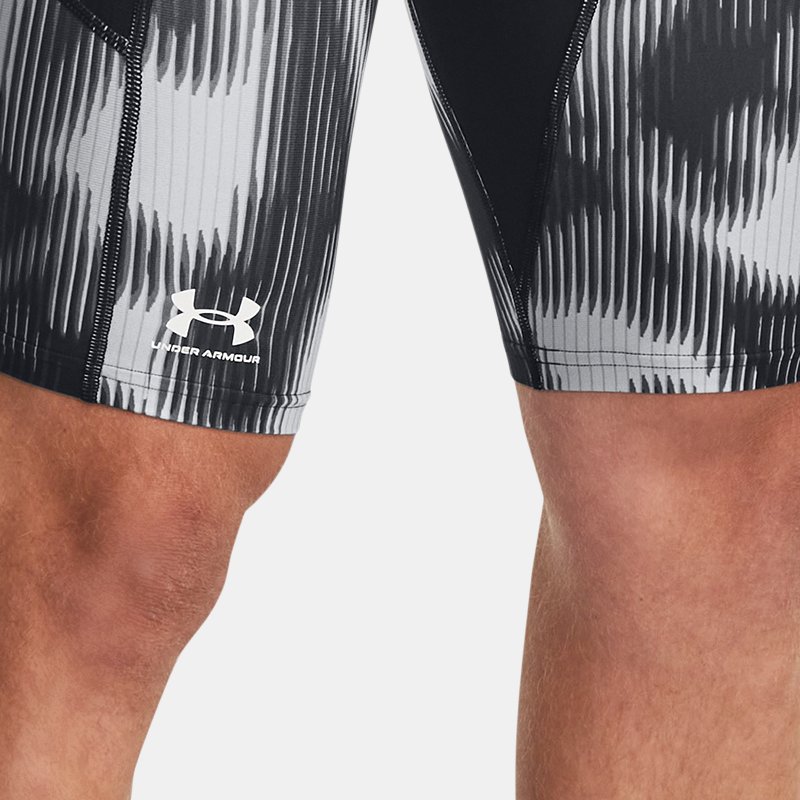 Under Armour Men's HeatGear® Printed Long Shorts Black / White S