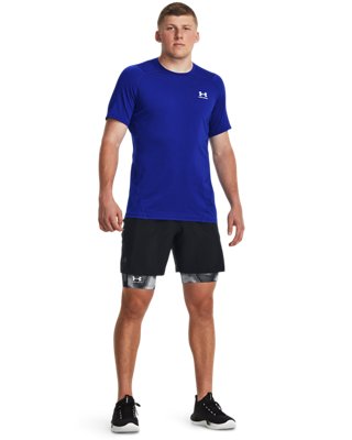 Shorts Largos HeatGear&reg; Printed Pocket para hombre, Black, pdpMainDesktop image number 2