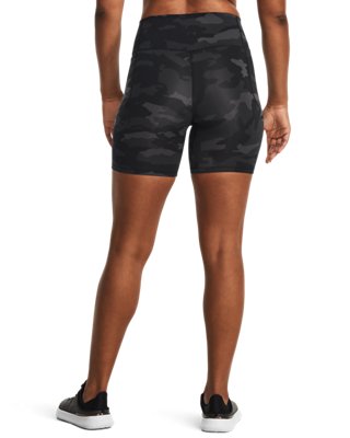 Shorts UA Meridian Printed Bike para mujer, Gray, pdpMainDesktop image number 1