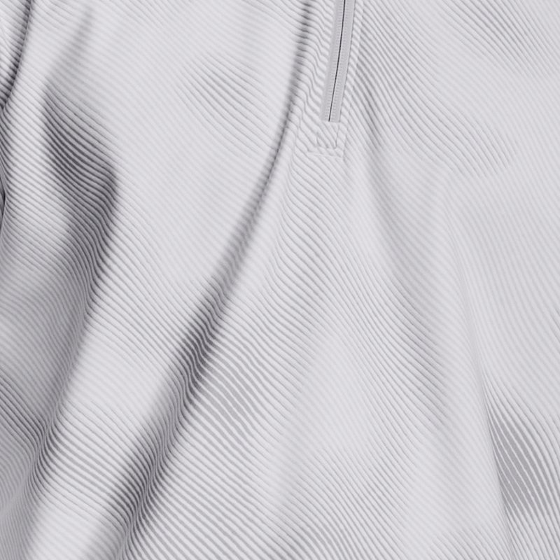 Camiseta con cremallera de ¼ Under Armour Meridian con estampado para hombre Blanco / Blanco XL