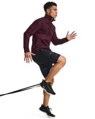 Sudadera UA Meridian Printed &frac14; Zip para hombre, Red, pdpMainDesktop image number 4