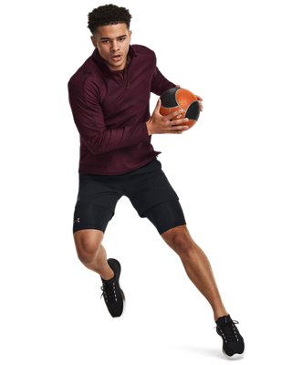 Sudadera UA Meridian Printed &frac14; Zip para hombre, Red, pdpMainDesktop image number 2