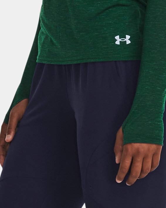 Women's UA Anywhere Long Sleeve in Green image number 2