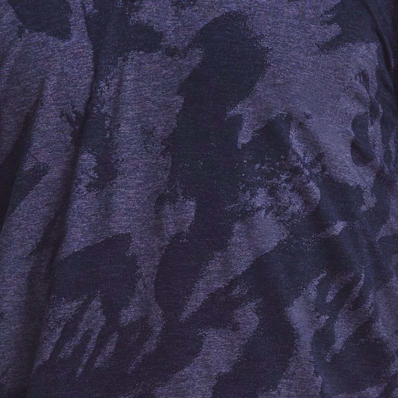 Camiseta con cremallera de ¼ Under Armour Playoff Printed para hombre Midnight Marino Azul / Venom Rojo / Midnight Marino Azul XXL