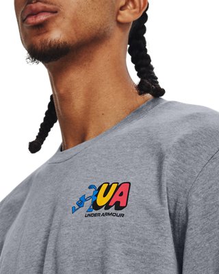 Men's UA Workout Logos Short Sleeve image number 3