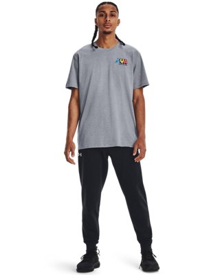 Men's UA Workout Logos Short Sleeve image number 2