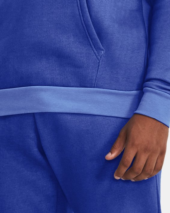Bluza męska z kapturem UA Essential Fleece, Blue, pdpMainDesktop image number 2