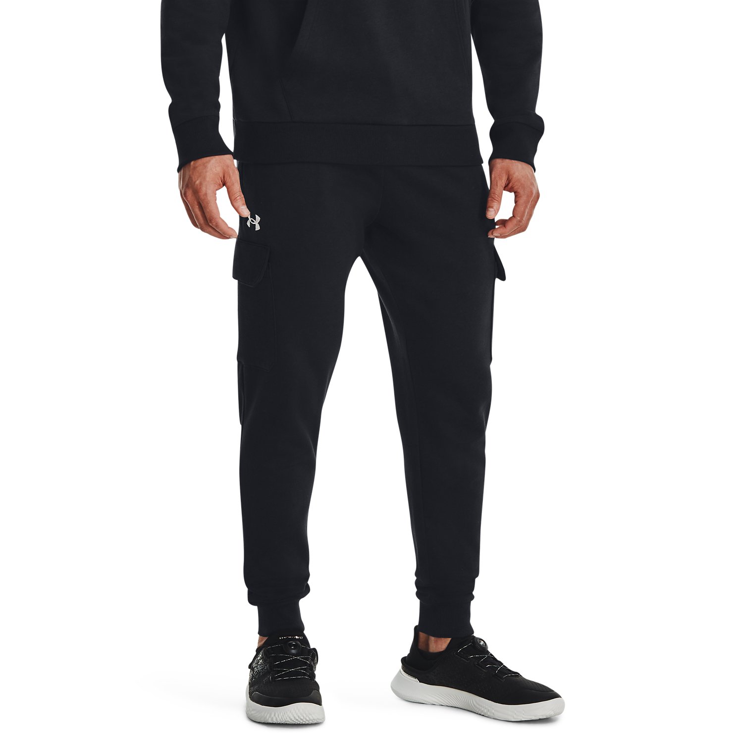 Men s UA Rival Fleece Cargo Joggers Under Armour UK