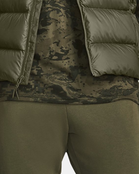 Men's Big Cotton Fleece Cargo Jogger Pants - All In Motion™ Green 3XL
