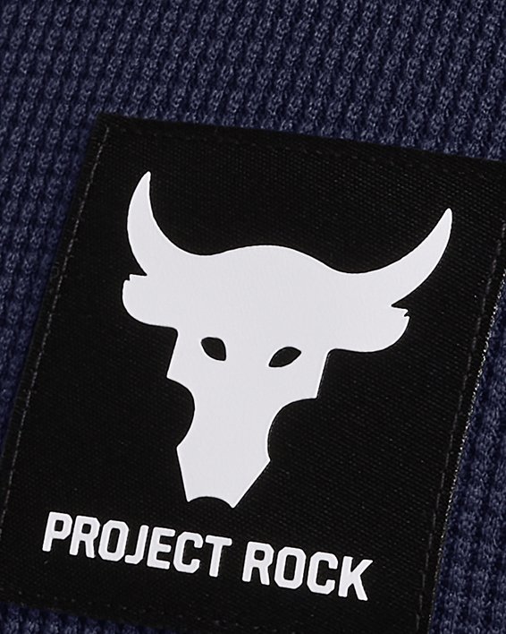 男士Project Rock Authentic短袖圓領上衣 in Blue image number 3
