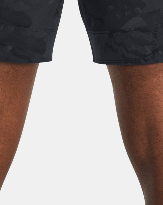 Men's Project Rock Unstoppable Camo Shorts image number 1