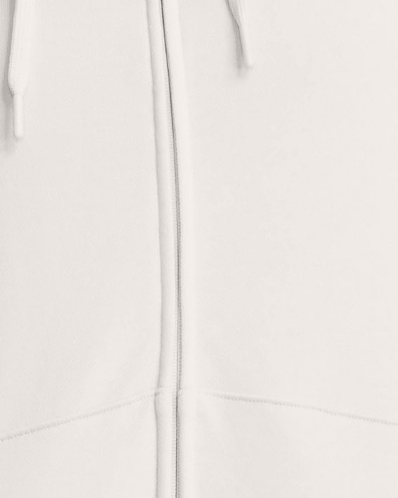 Women's Project Rock Heavyweight Terry Oversized Full-Zip, White, pdpMainDesktop image number 0