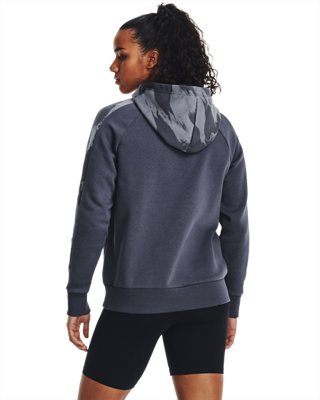 UA Rival Fleece Blocked, Gray, pdpMainDesktop image number 1