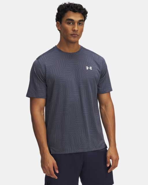 Haut à manches courtes UA Tech™ Vent Geotessa pour homme Haut à manches courtes UA Tech™ Vent Geotessa pour homme
