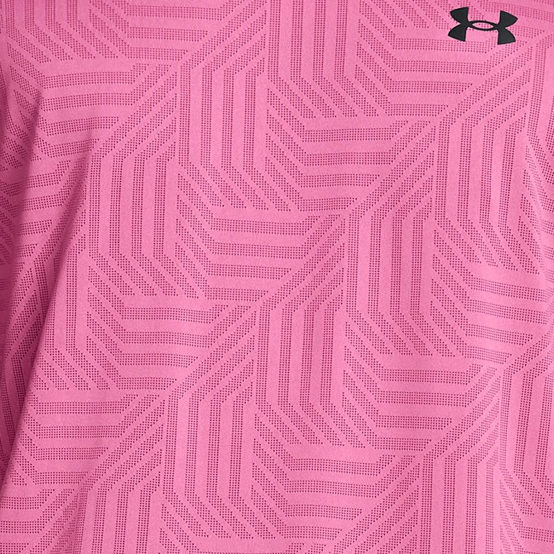 Men's Under Armour Tech™ Vent Geotessa Short Sleeve Astro Pink / Black XS