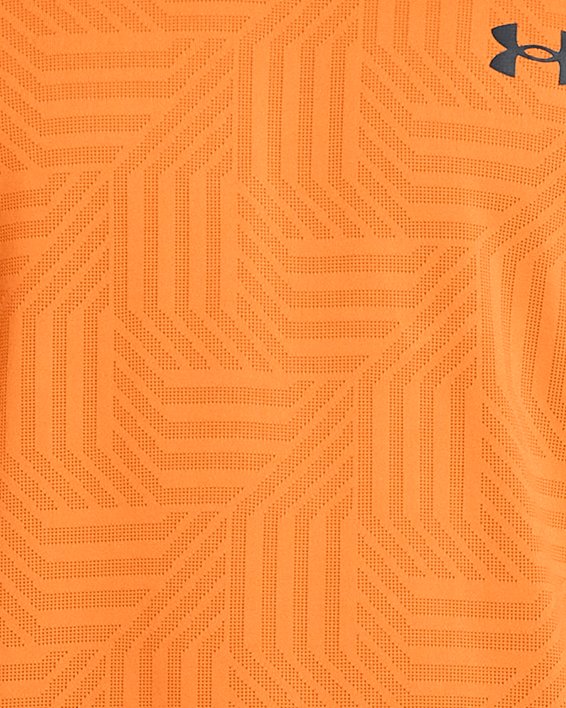 Haut à manches courtes UA Tech™ Vent Geotessa pour homme, Orange, pdpMainDesktop image number 0