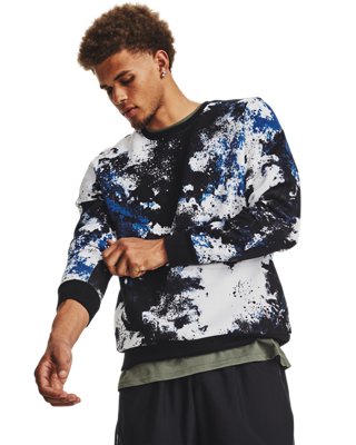Men's UA Essential Fleece Paint Crew image number 0