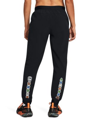 Pants UA Day of the Dead Armor Sport Woven para mujer, Black, pdpMainDesktop image number 1