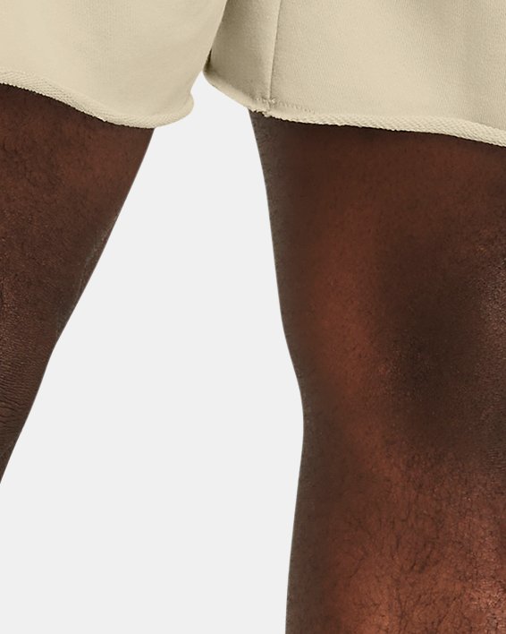 Shorts UA Rival Terry 15 cm da uomo, Brown, pdpMainDesktop image number 0