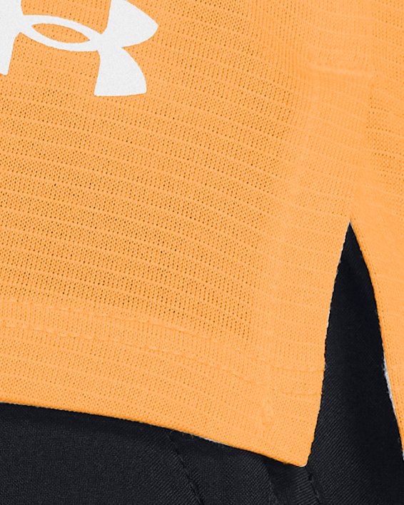Damesshirt UA Launch met korte mouwen, Orange, pdpMainDesktop image number 2