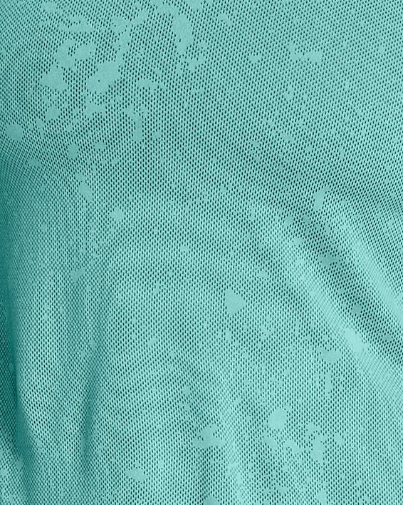 Women's UA Launch Splatter Short Sleeve, Green, pdpMainDesktop image number 0