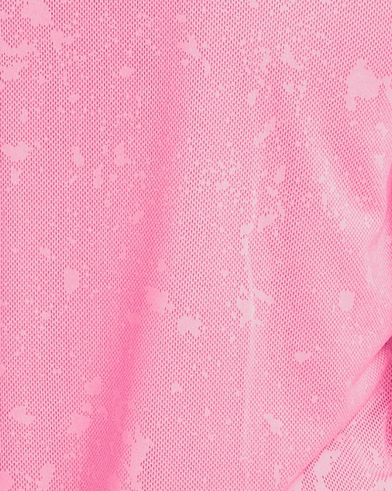 Women's UA Launch Splatter Short Sleeve, Pink, pdpMainDesktop image number 1