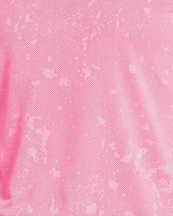 Damska koszulka z krótkimi rękawami UA Launch Splatter, Pink, pdpMainDesktop image number 0