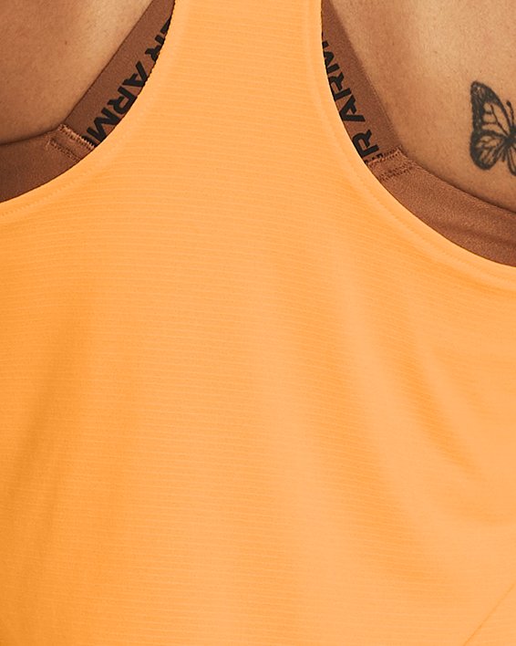 UA Launch Laufunterhemd für Damen, Orange, pdpMainDesktop image number 1