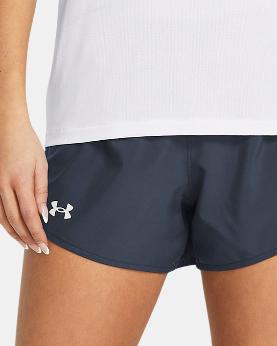 Women's UA Fly-By 3" Shorts in Gray image number 2