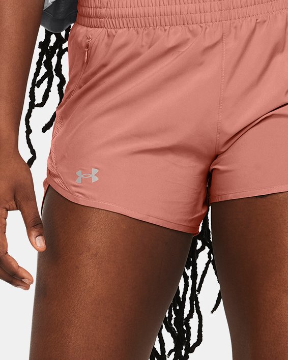 Women's UA Fly-By 3" Shorts in Pink image number 2