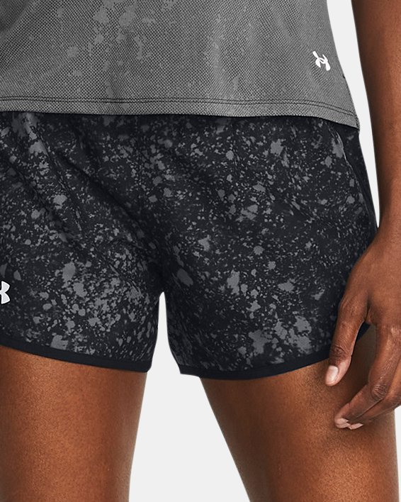 Women's UA Fly-By Printed 3" Shorts image number 2