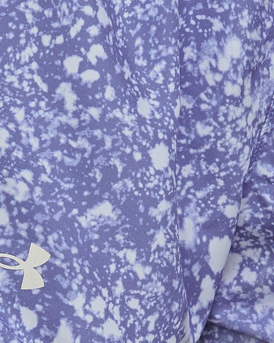 UA Fly-By Shorts mit Aufdruck für Damen (8 cm), Purple, pdpMainDesktop image number 3