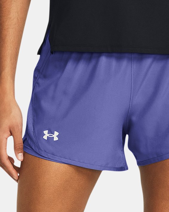 Women's UA Fly-By 2-in-1 Shorts, Purple, pdpMainDesktop image number 2