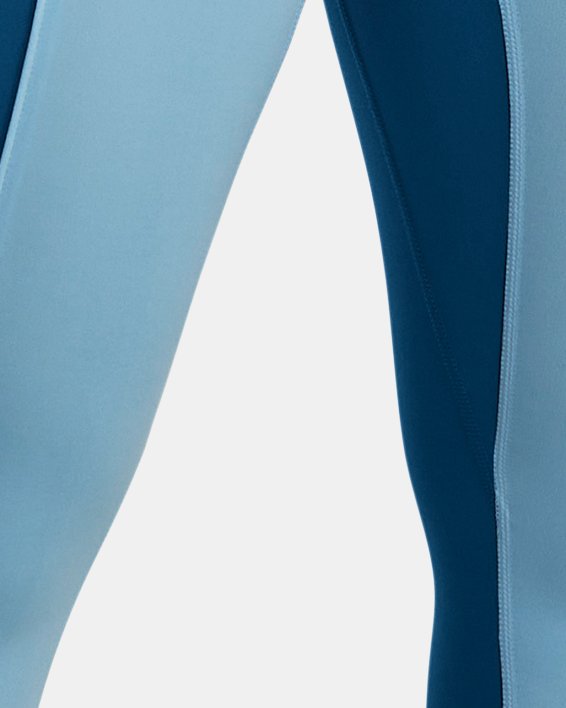 Women's UA Meridian Pintuck Ankle Leggings in Blue image number 0