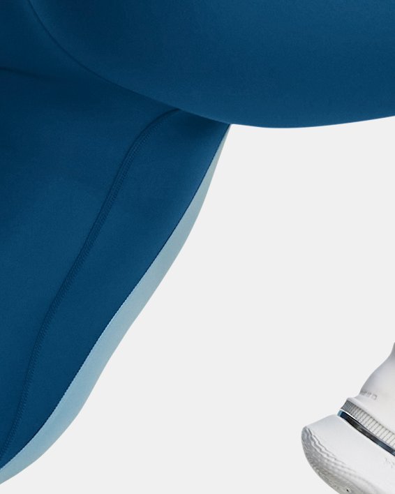 Leggings hasta el tobillo con plisado UA Meridian para mujer, Blue, pdpMainDesktop image number 4
