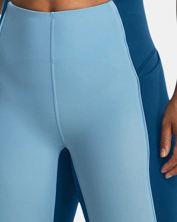 Leggings hasta el tobillo con plisado UA Meridian para mujer, Blue, pdpMainDesktop image number 2
